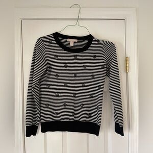 Banana Republic black and white sweater